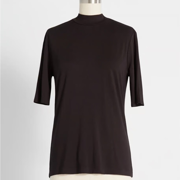Ideal Ensemble Mock Neck Top - L - Picture 1 of 3